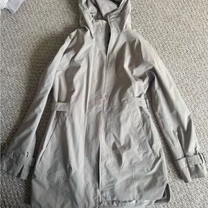 Light tan Women's Hooded Raincoat